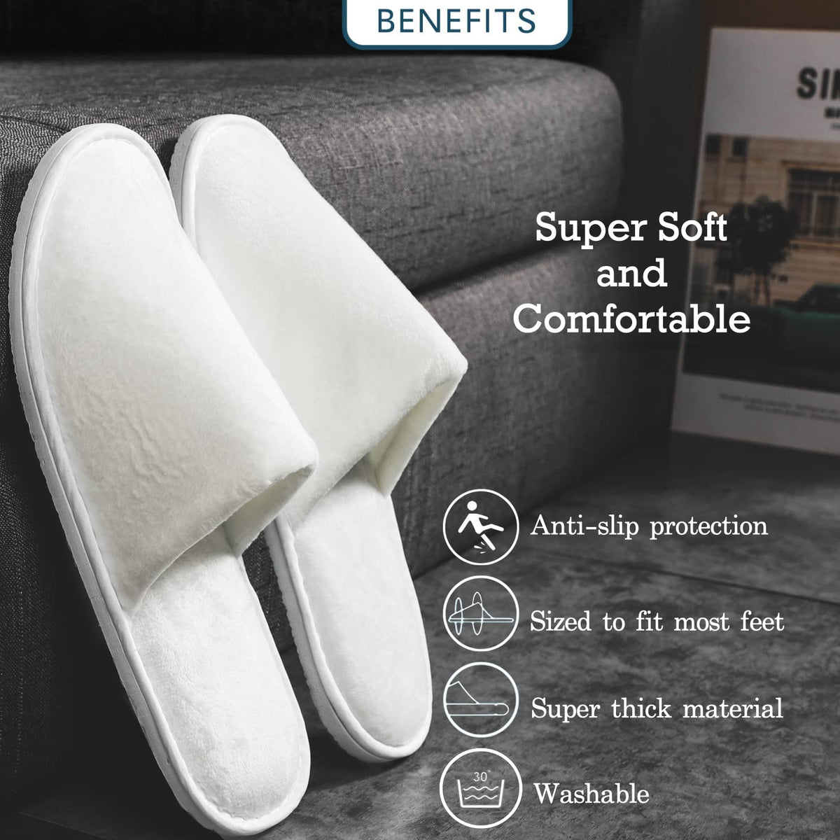 OSTADARRA unisex indoor slippers for home and travel