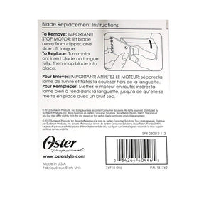 Oster blade showing durable materials and long-lasting performance