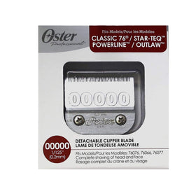 Oster blade in professional use for neck and detail cuts