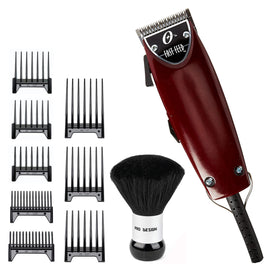 Oster Fast Feed clipper body angle demonstrates ergonomic handling for steady trimming.