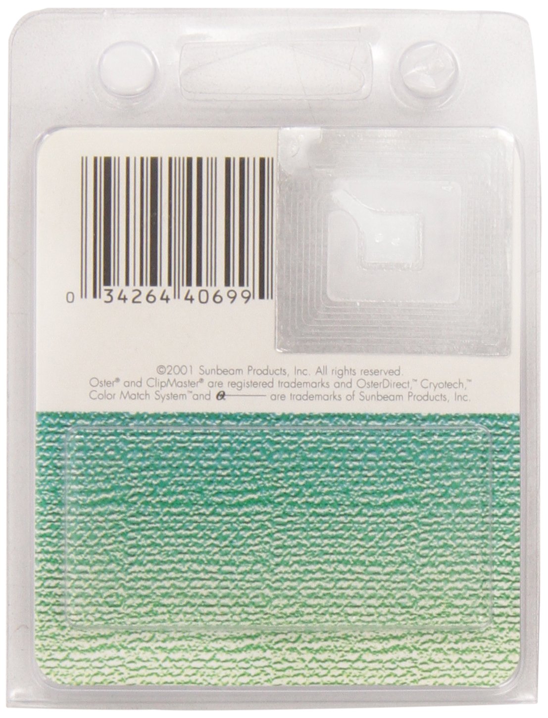 Oster bottom blade showing heat-treated and cryogenic durability