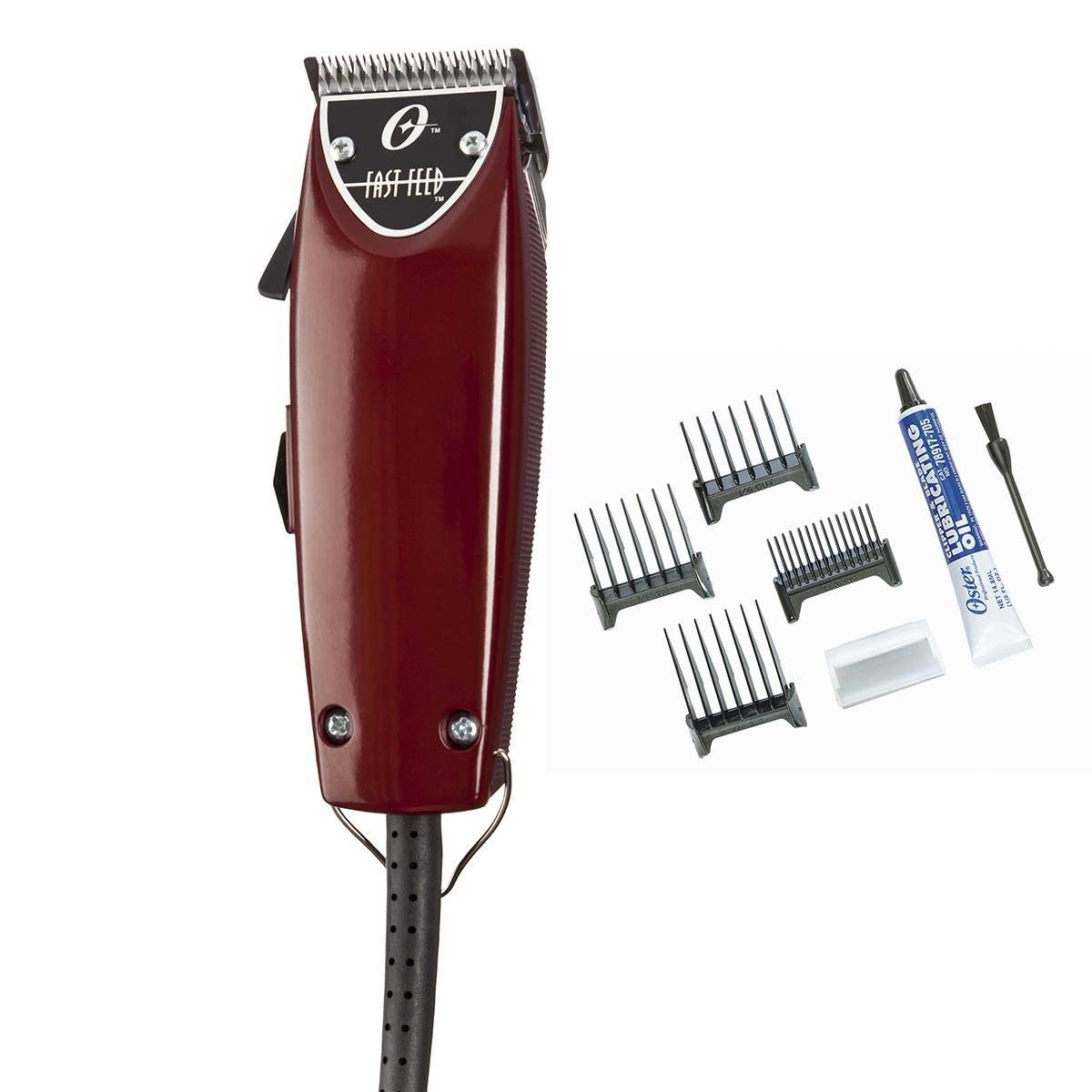Oster Professional Fast Feed clippers front view for precise fades.