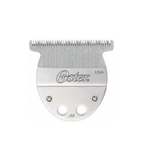 Oster T-Blade wide trimmer blade close-up for precise hairlines.