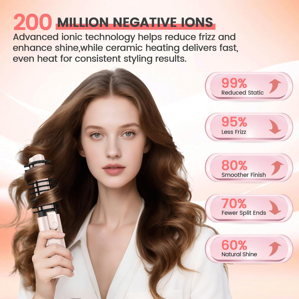 Otichannel detachable comb demonstrates waves and added volume versatility.