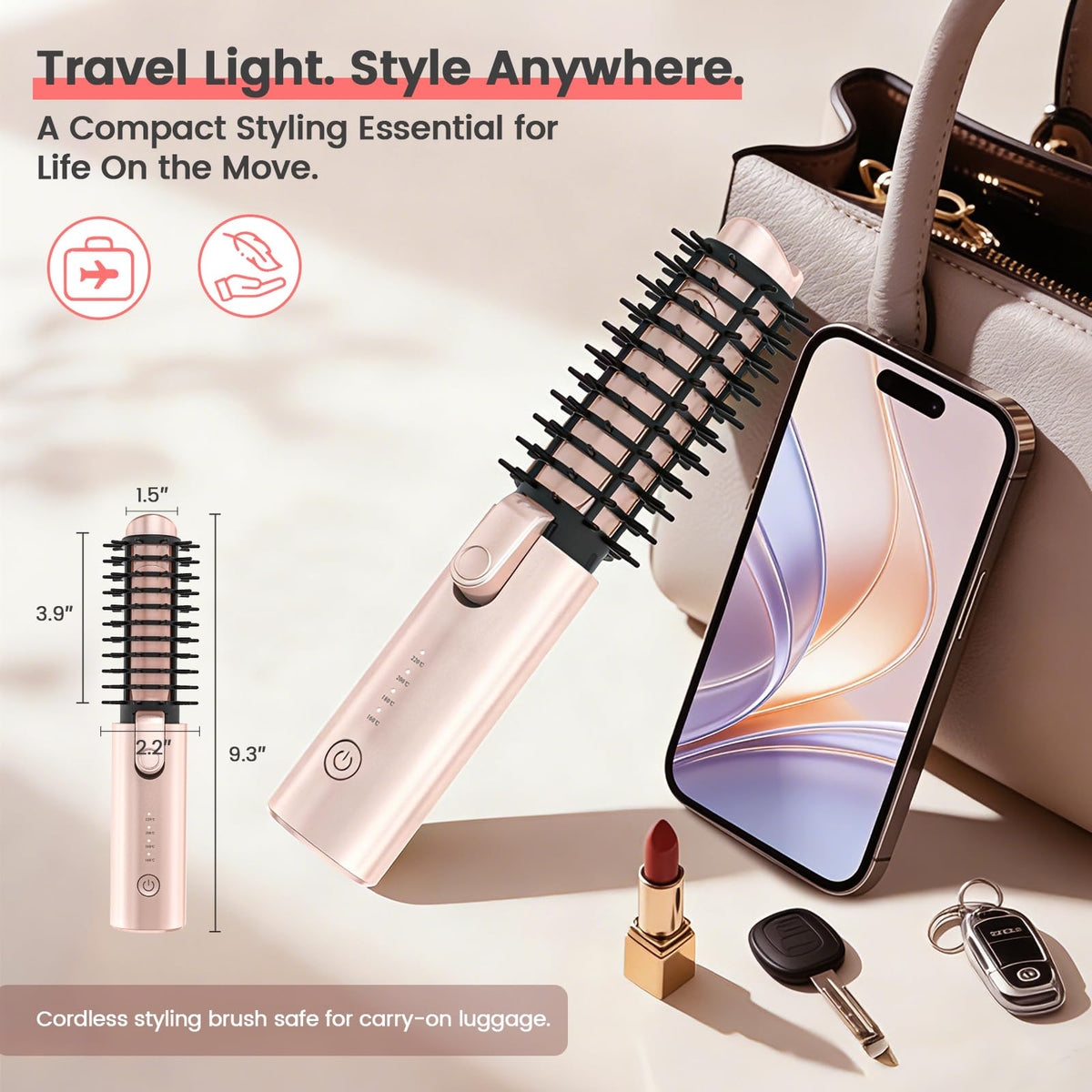 Otichannel ionic ceramic barrel delivers smooth, shiny hair with each use.