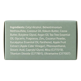 Otter Co Tea Tree Conditioner Bar helps hydrate dry scalp.