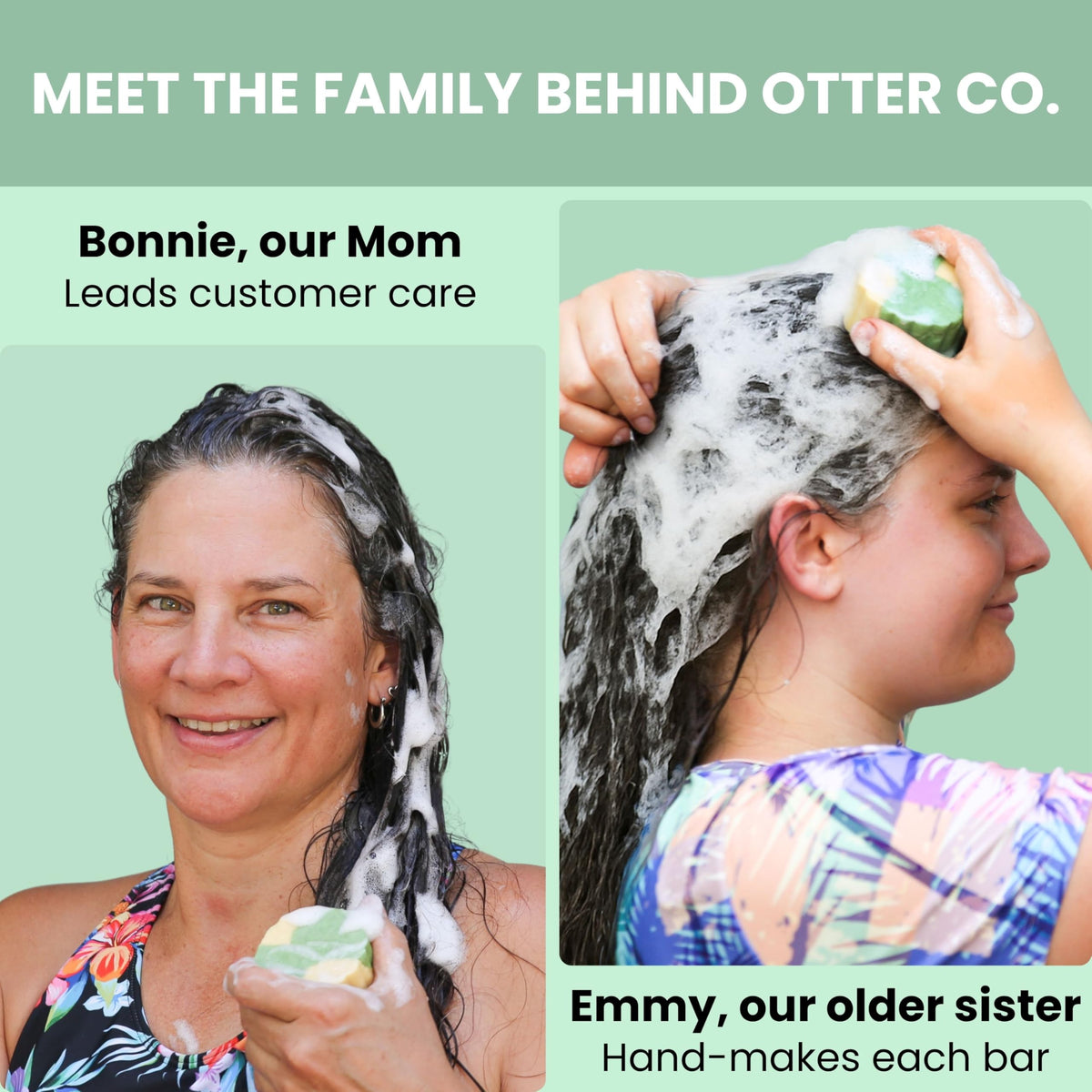 Otter co scent of tea tree and rosemary implied with natural ingredients close-up