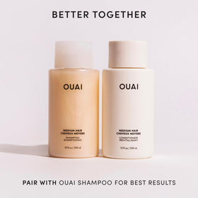 OUAI conditioning routine application shot for easy care