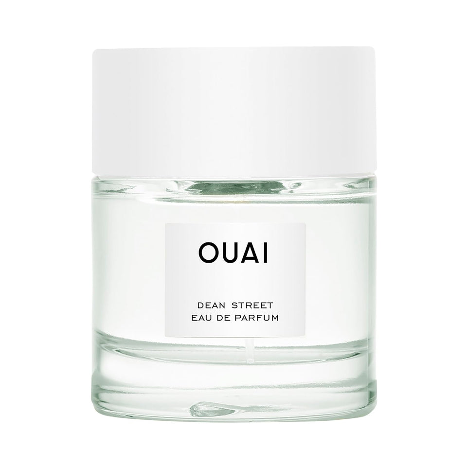 OUAI Dean Street EDP bottle showing bright citrus floral profile for daily wear