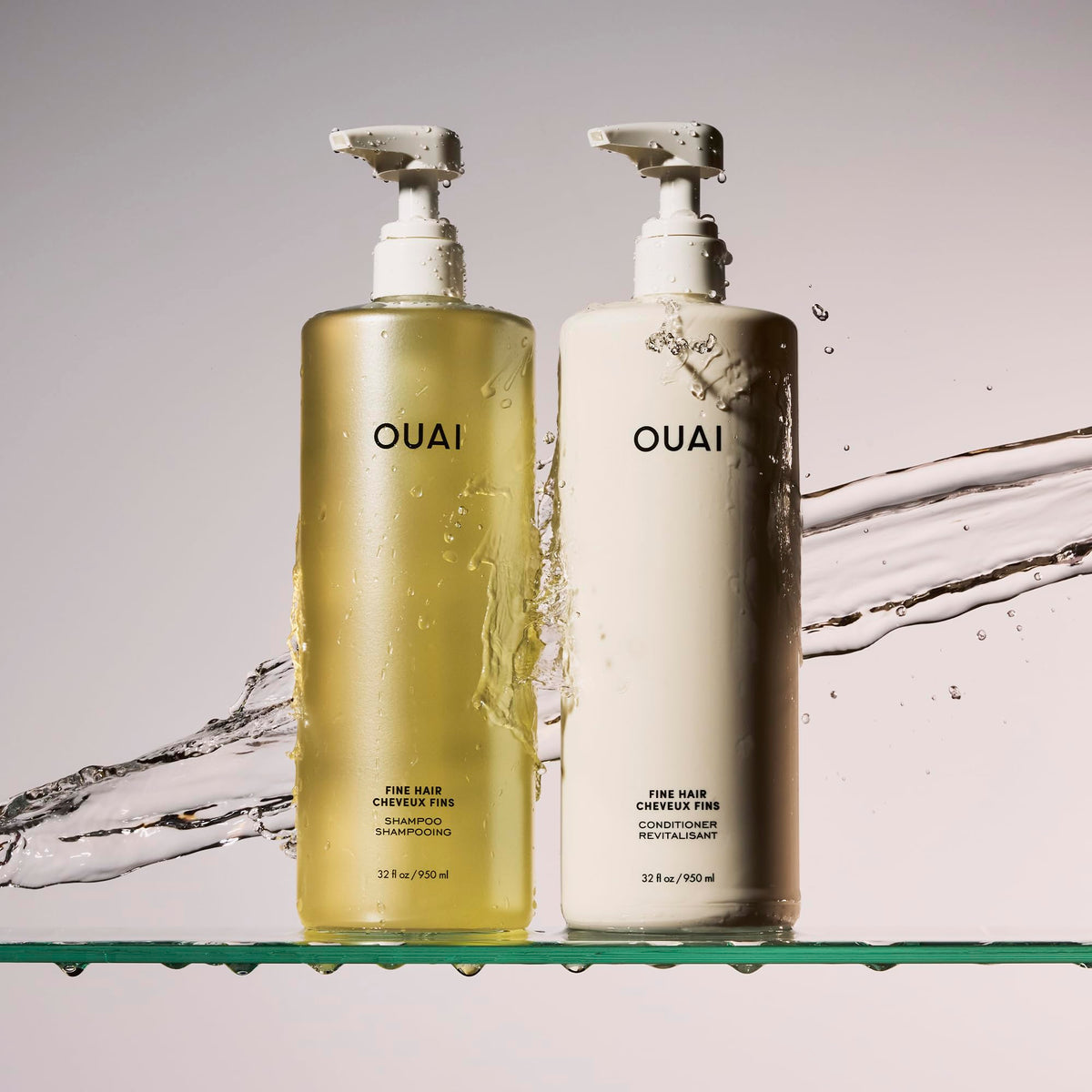 Ingredient close-up shows biotin and keratin for smoother strands