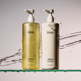 Ingredient close-up shows biotin and keratin for smoother strands