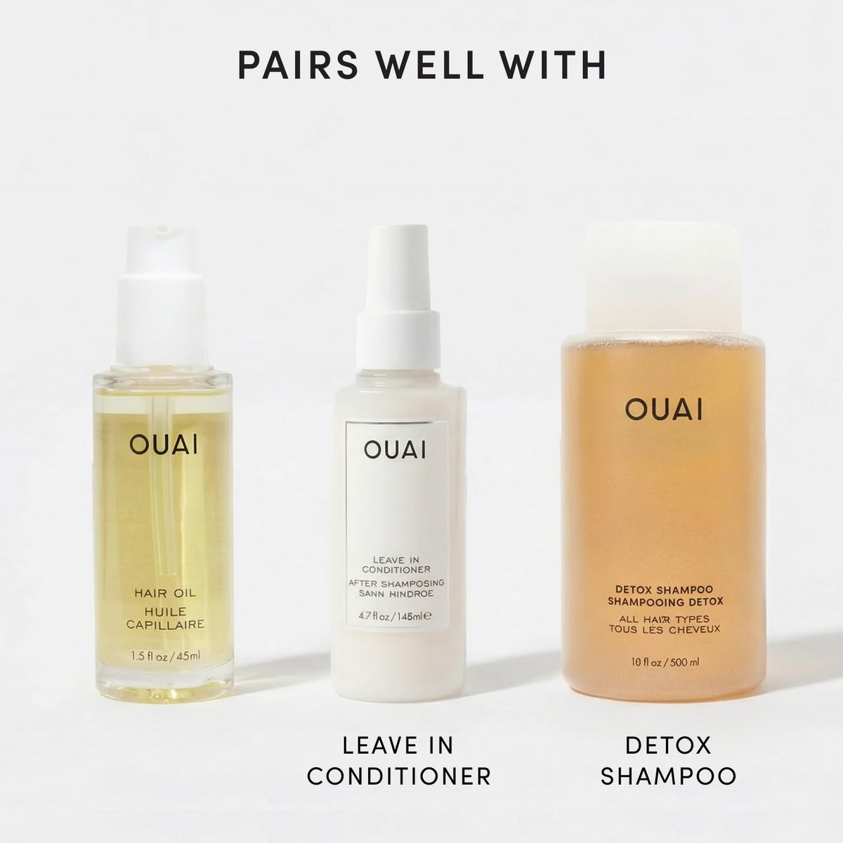 OUAI scent Rue St-Honoré adds a luxurious finish.