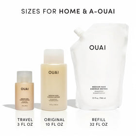 OUAI Medium Hair Shampoo sulfate-free formula suitable for chemically treated hair.