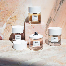Paris-inspired setting suggesting daily elegance with OUAI Rue St. Honore fragrance.
