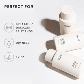 OUAI Thick Hair Conditioner keratin-action supports smoother strands.
