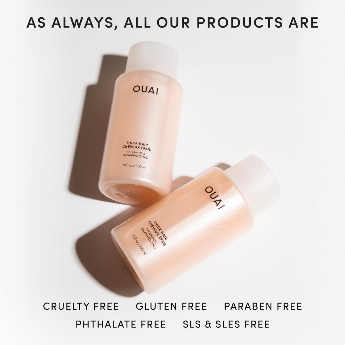 OUAI Thick Hair Shampoo Mercer Street fragrance notes of lemon and jasmine