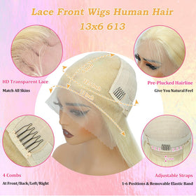 OUAYESI glueless cap view with adjustable strap for easy wear.
