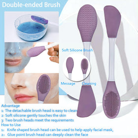 Applying Ouhans Jelly Mask to face for hydration and glow
