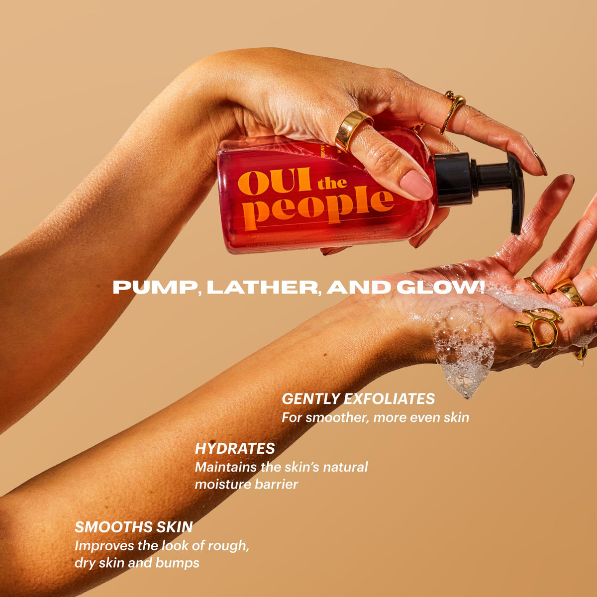 Smooth skin texture after using CLEAN SLATE body wash.