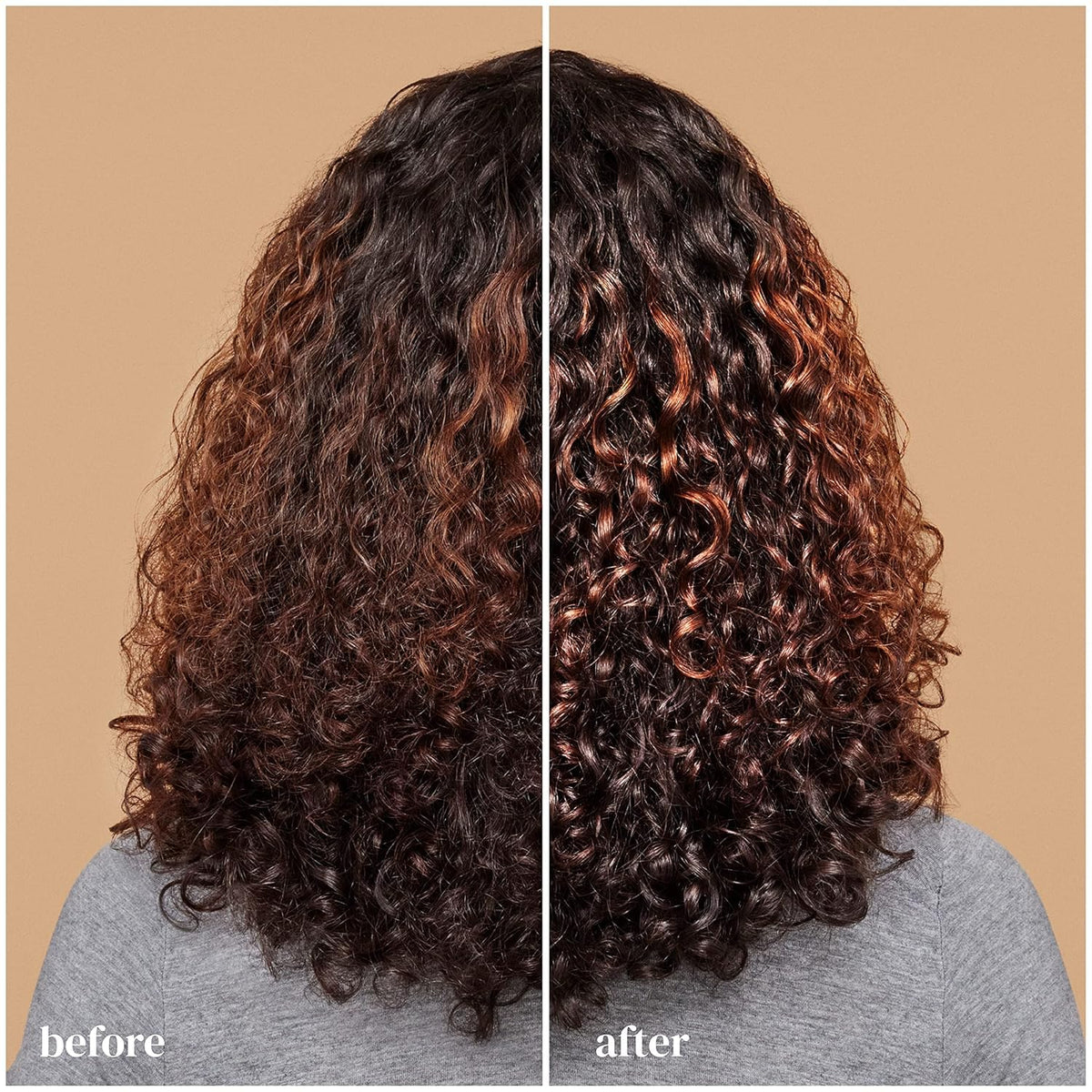 Ouidad mask application mid-lengths to ends for even hydration