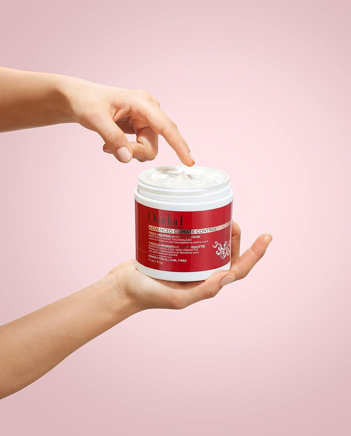 Ouidad castor oil hydrates and supports curl bounce