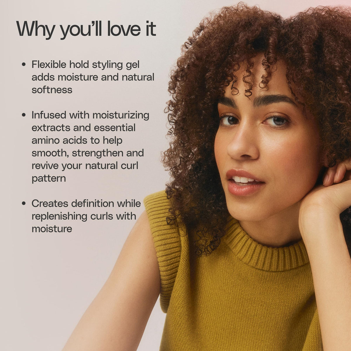 Ouidad Curl Quencher damp hair application shows even distribution