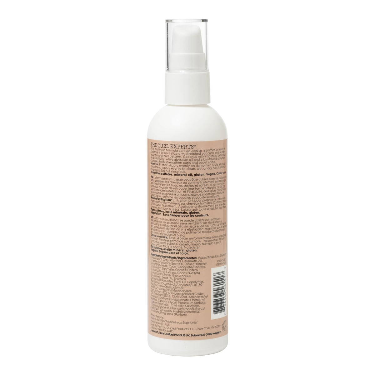 Packaging box shown, travel-friendly pre-styling solution for on-the-go curls.