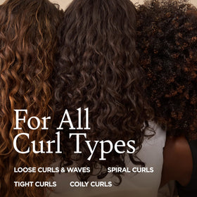 Ouidad FiberHance bond-building graphic promotes stronger curls
