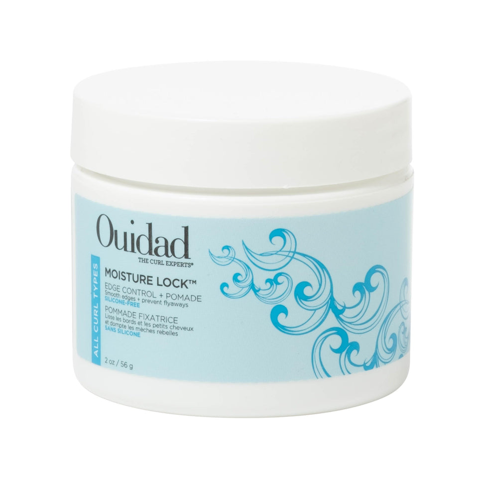 Ouidad Moisture Lock Edge Control Pomade jar for strong hold and shine