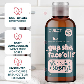 Ouiloe lightweight texture with quick absorption for comfortable massage.