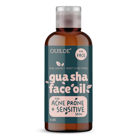 Ouiloe non greasy gua sha oil bottle for smooth massage.