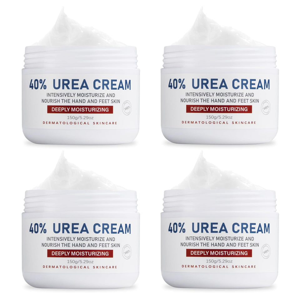 OUKEYA 40% urea cream jar improves dry feet and hands.