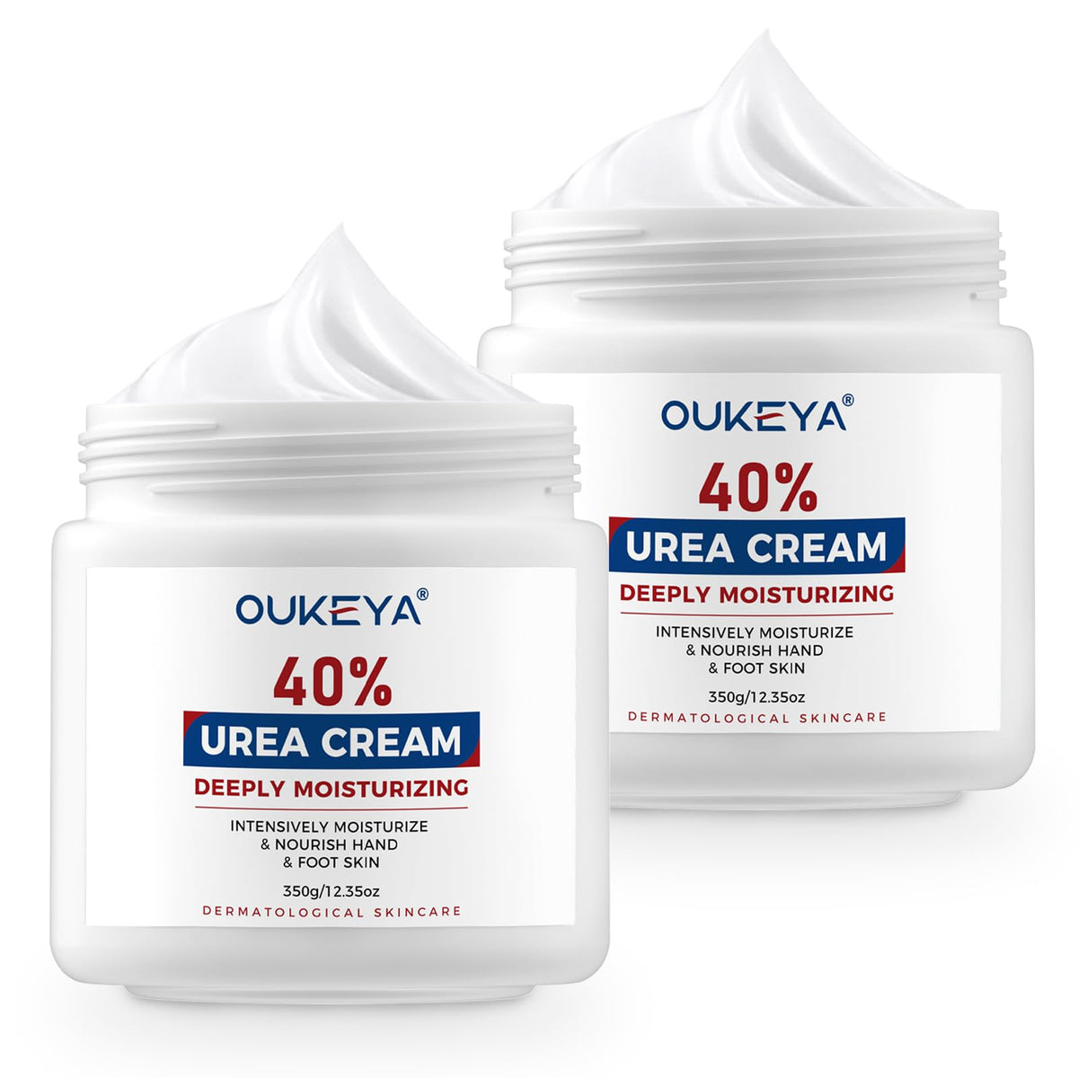 OUKEYA Urea Cream 40% packaging shows dual pack for feet and hands