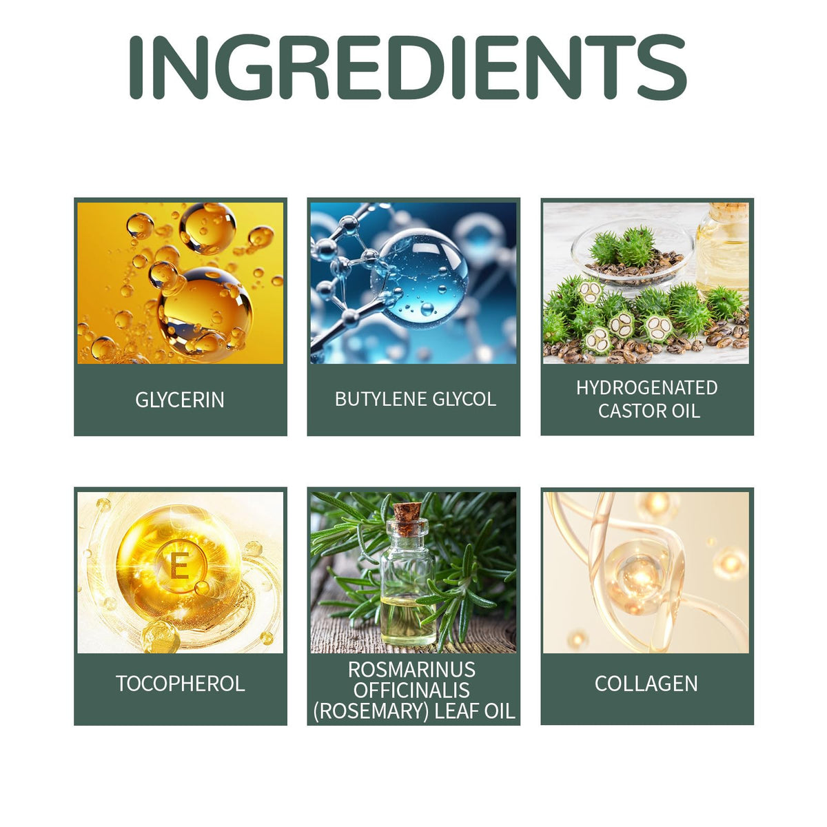 Eco-friendly packaging of OUKPANE collagen oil bottle and cap.
