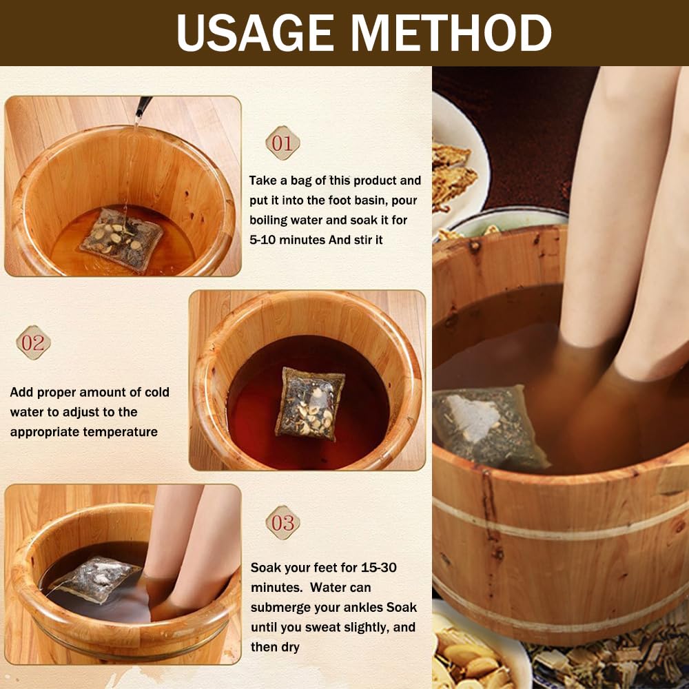 OULIGET aromatic soak promotes relaxation after a long day.