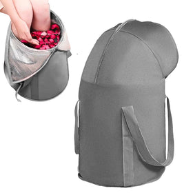 OULIGET collapsible foot bucket ready for travel and easy packing