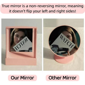Oulores beveled standing mirror ideal for makeup and hair checks