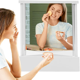 Oulores mirror with hard plastic casing for durable, long-lasting use