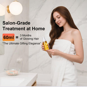 Oumigiz daily‑leave‑in application showing quick absorption.