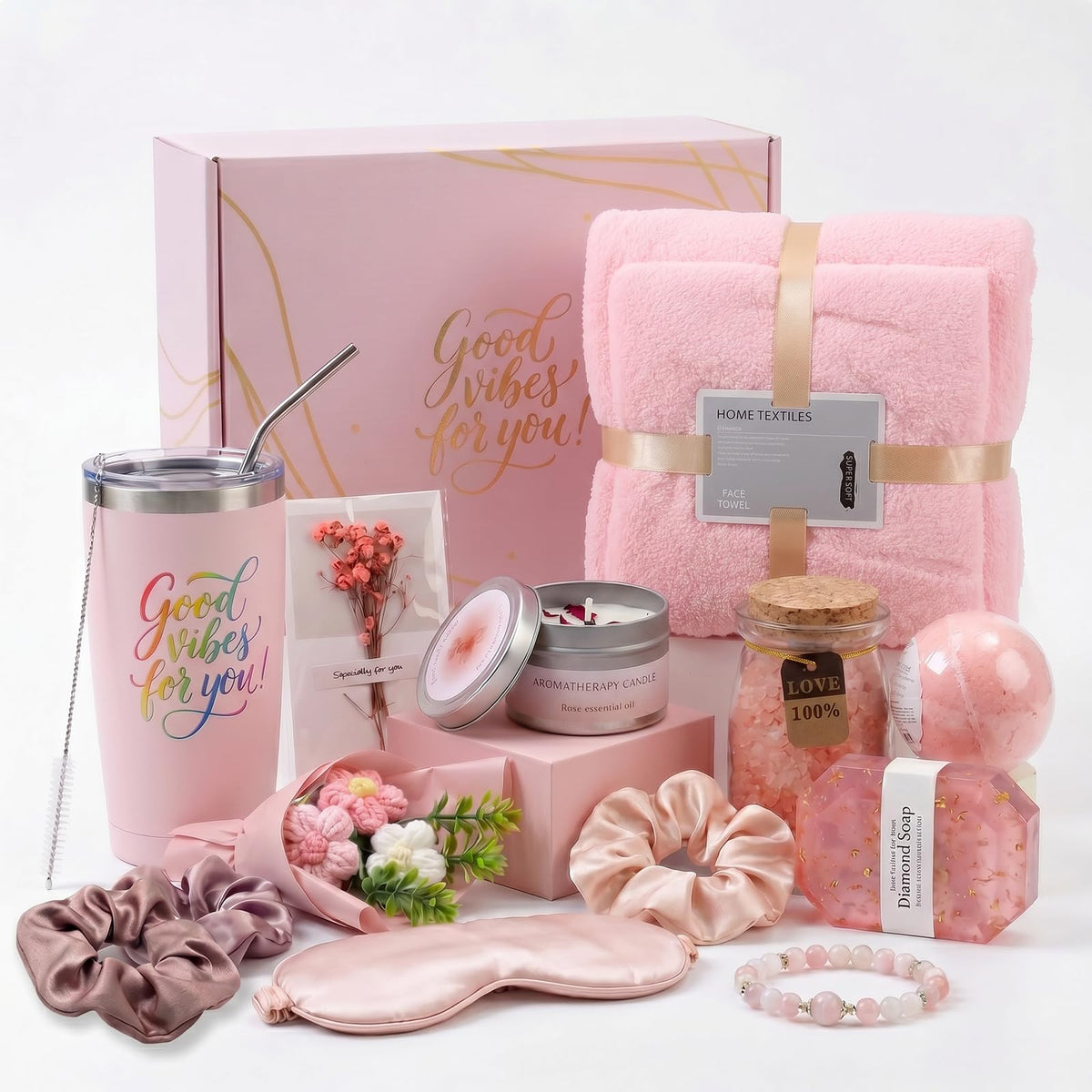 Ourelf Mothers Day gift box presentation showing a ready-to-gift spa set for a thoughtful surprise
