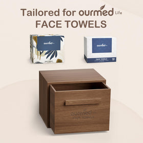 Ourmed Life biodegradable clean cloths in 12x10 size for gentle cleansing.