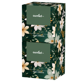 Ourmed Life disposable face towels with dot texture for thorough cleansing