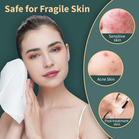 Ourmed Life towels absorb quickly for easy makeup removal with water or cleanser