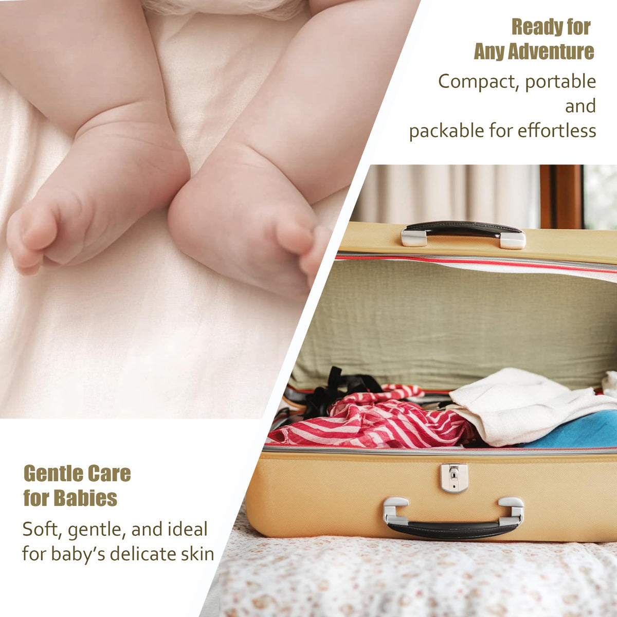 Ourmed Life no-fragrance wipes: mild formulas ideal for delicate complexions during routines.