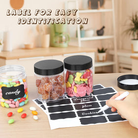 OUSHINAN value pack with lids and labels keeps items organized