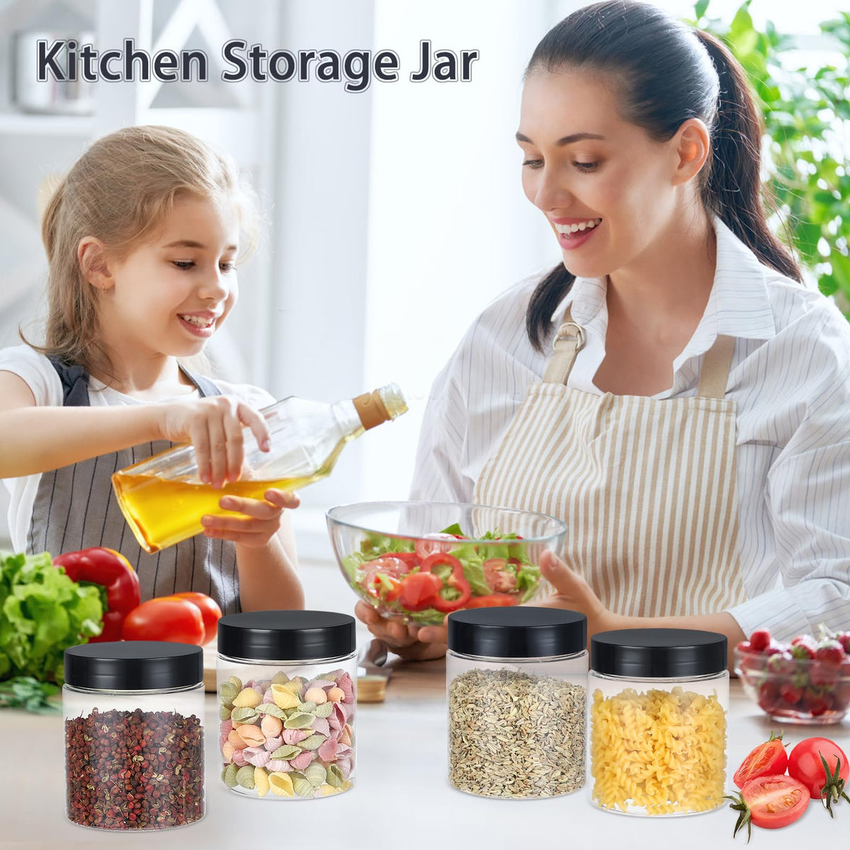 OUSHINAN wide-mouth jars enable easy filling and scooping