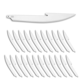 OUTDOOR EDGE 5.0-inch Razorsafe boning blade close-up for precise filleting prep.