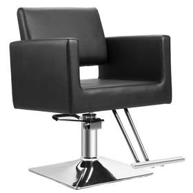 OUTMASTER hairchair base chrome square provides stable support for steady barbering sessions