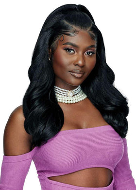 Outre Braids Swoop 2 back view highlighting seamless integration