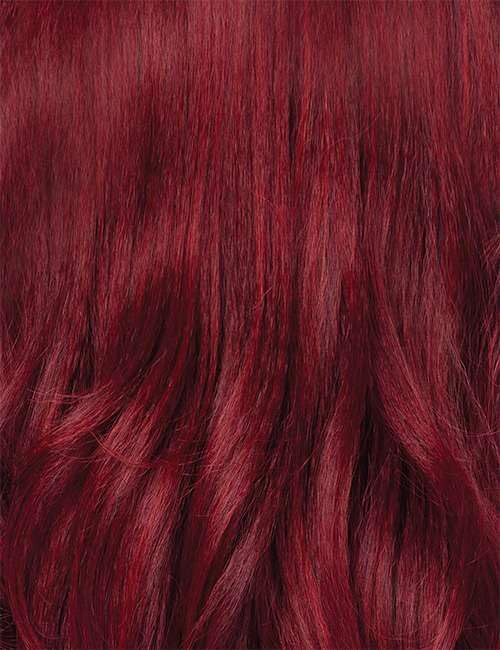 Outre Braids Swoop 2 Burgundy Flame color in everyday use